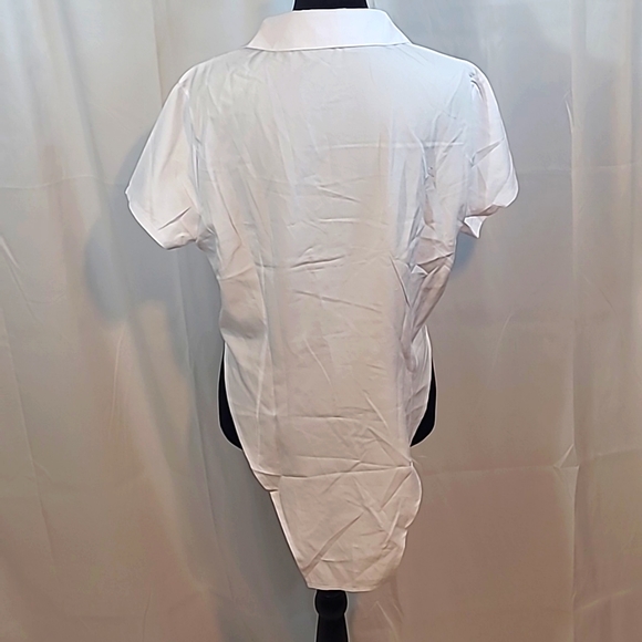 Women's White Short Sleeve Top - Picture 5 of 7